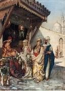 Arab or Arabic people and life. Orientalism oil paintings 596, unknow artist
